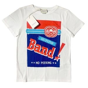 Gucci New With Tags Guccification Band Kids T-Shirt For 8 years old